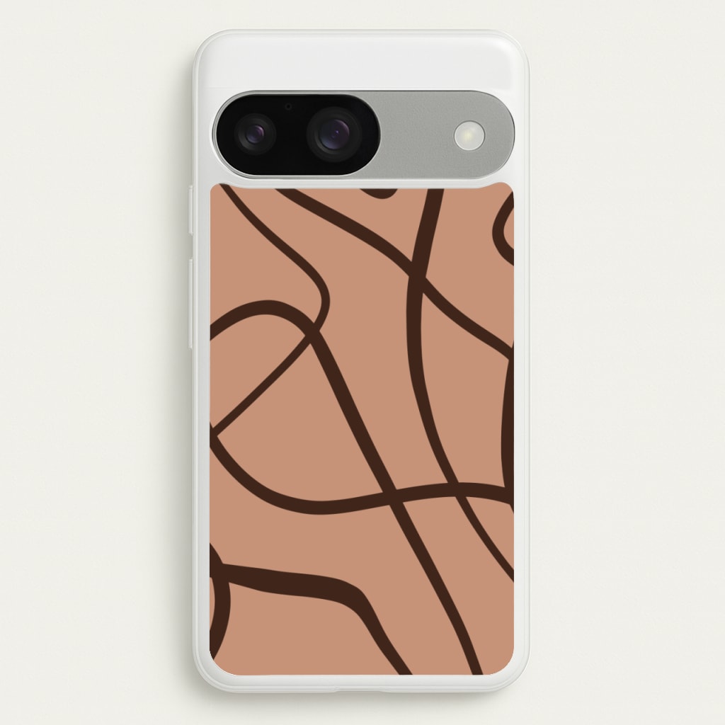 Lined Abstract Nude - Nudes Phone Case for Google Pixel 9 / 9 Pro