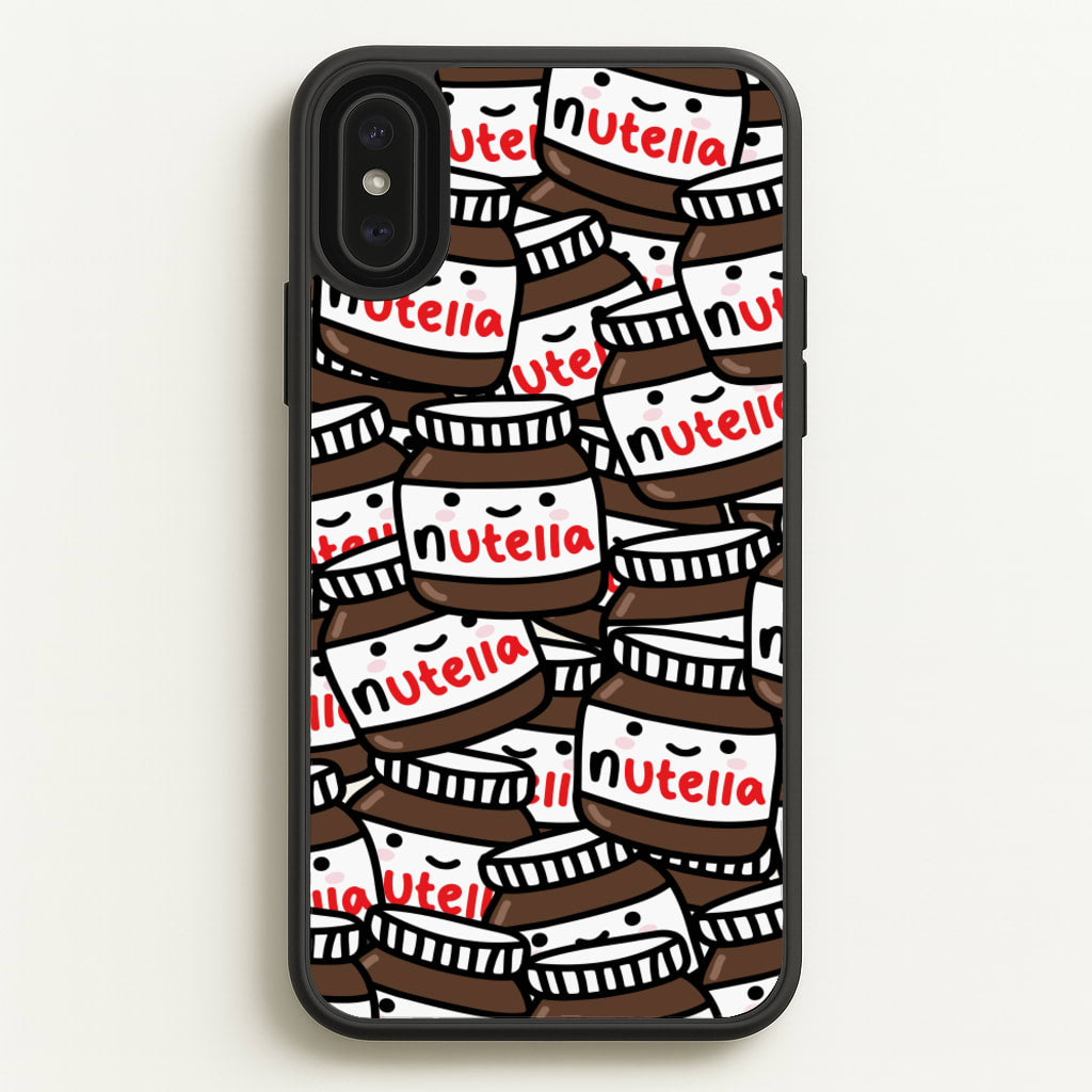 Cute Nutella Pattern - Phone Case for iPhone XS Max