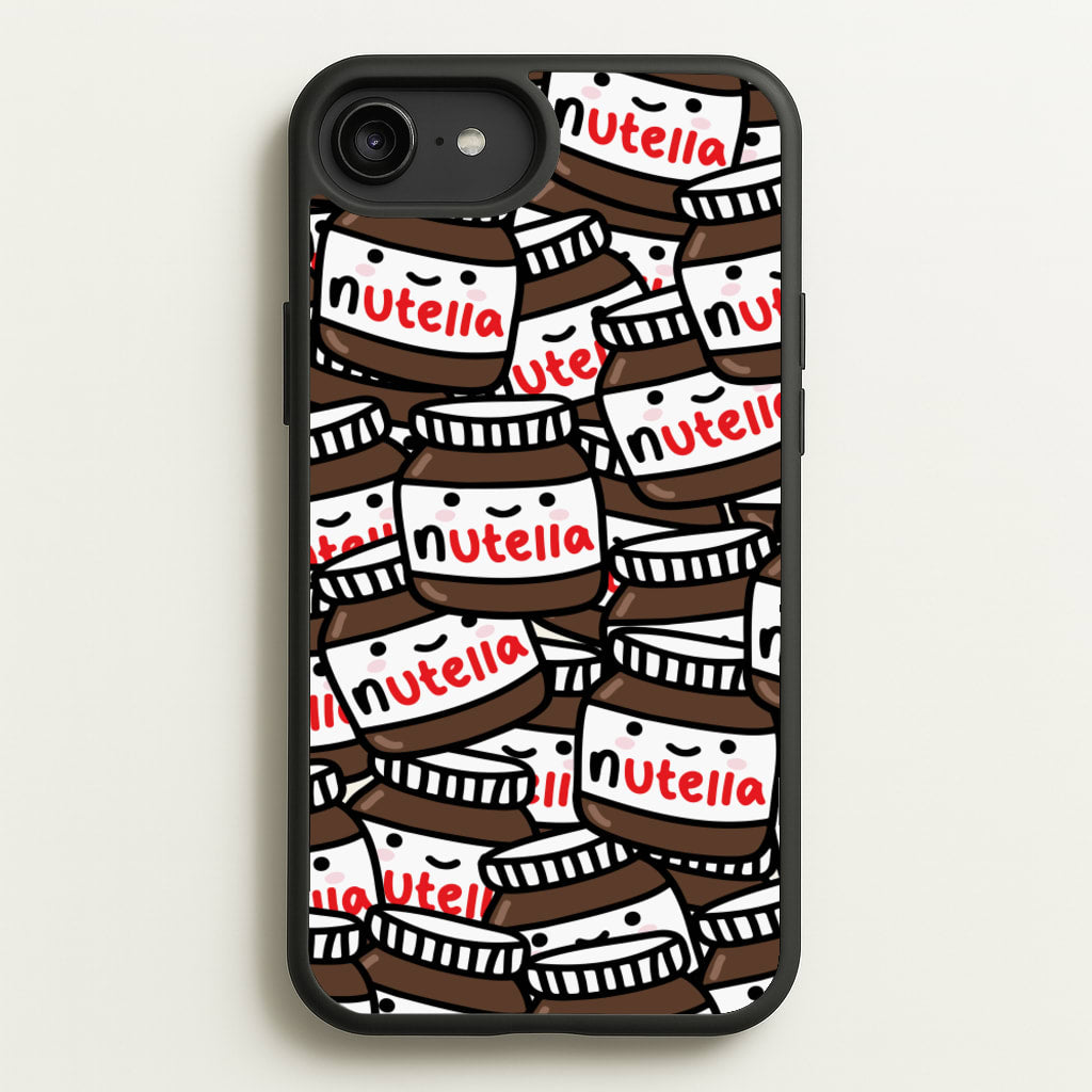 Cute Nutella Pattern - Phone Case for iPhone 6 Plus / 7 Plus / 8 Plus
