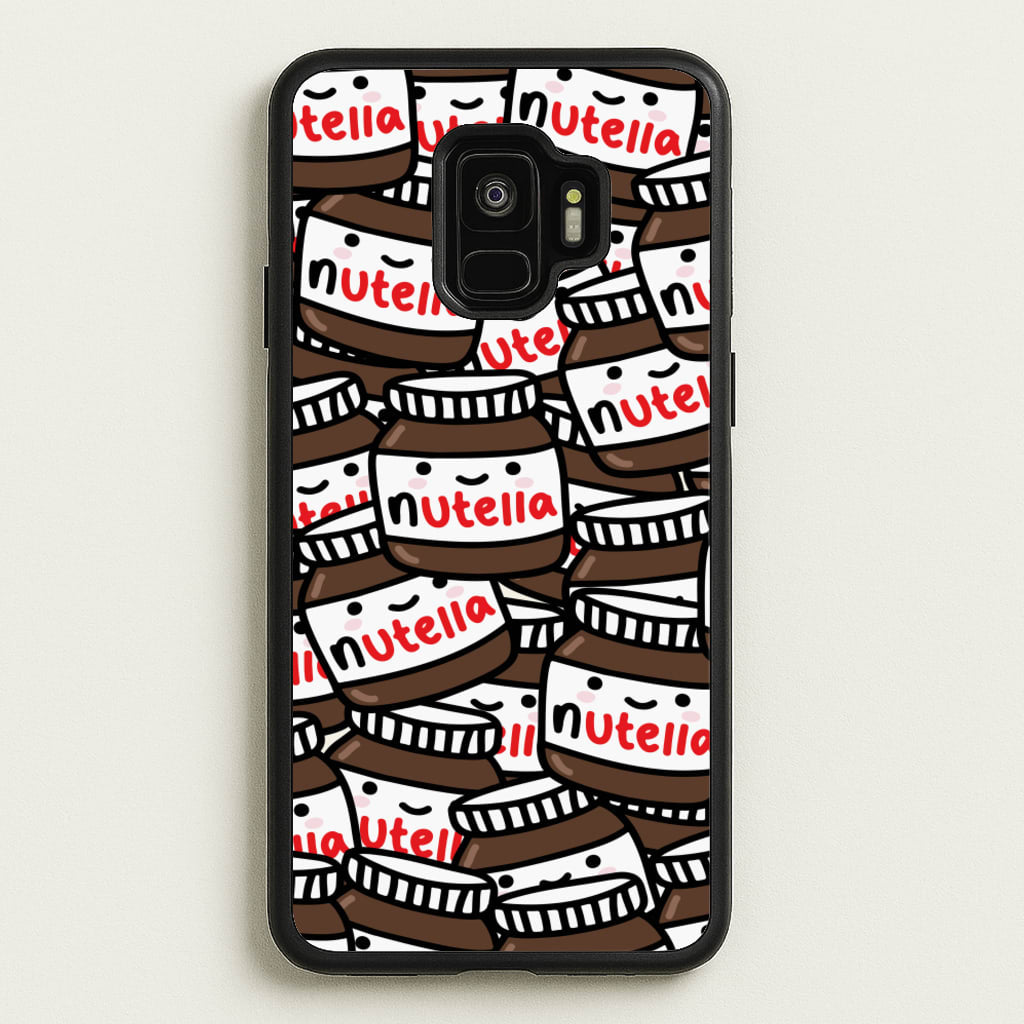 Cute Nutella Pattern - Phone Case for Galaxy S9