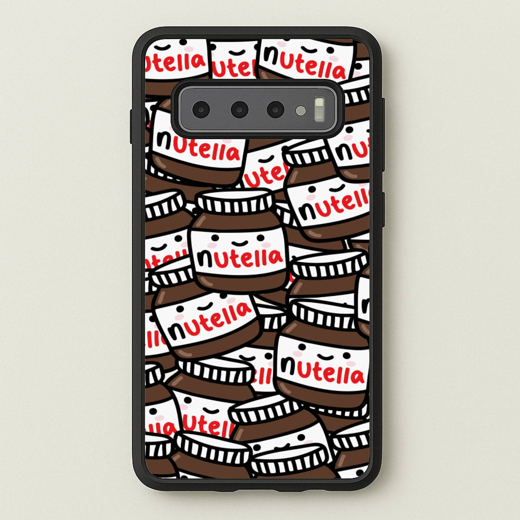 Cute Nutella Pattern - Phone Case for Galaxy S10
