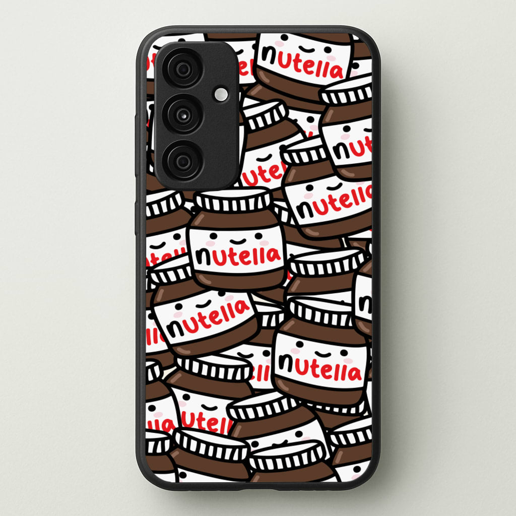 Cute Nutella Pattern - Phone Case for Galaxy A35