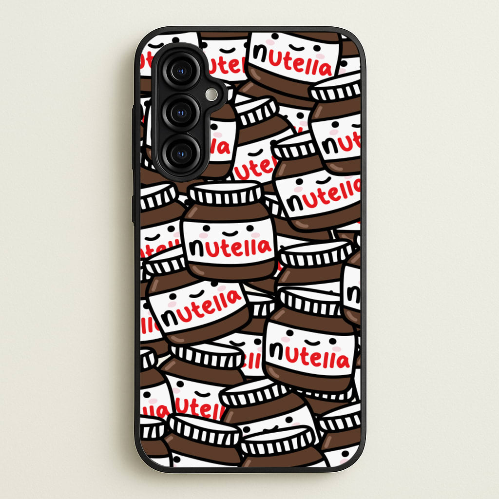Cute Nutella Pattern - Phone Case for Galaxy A54