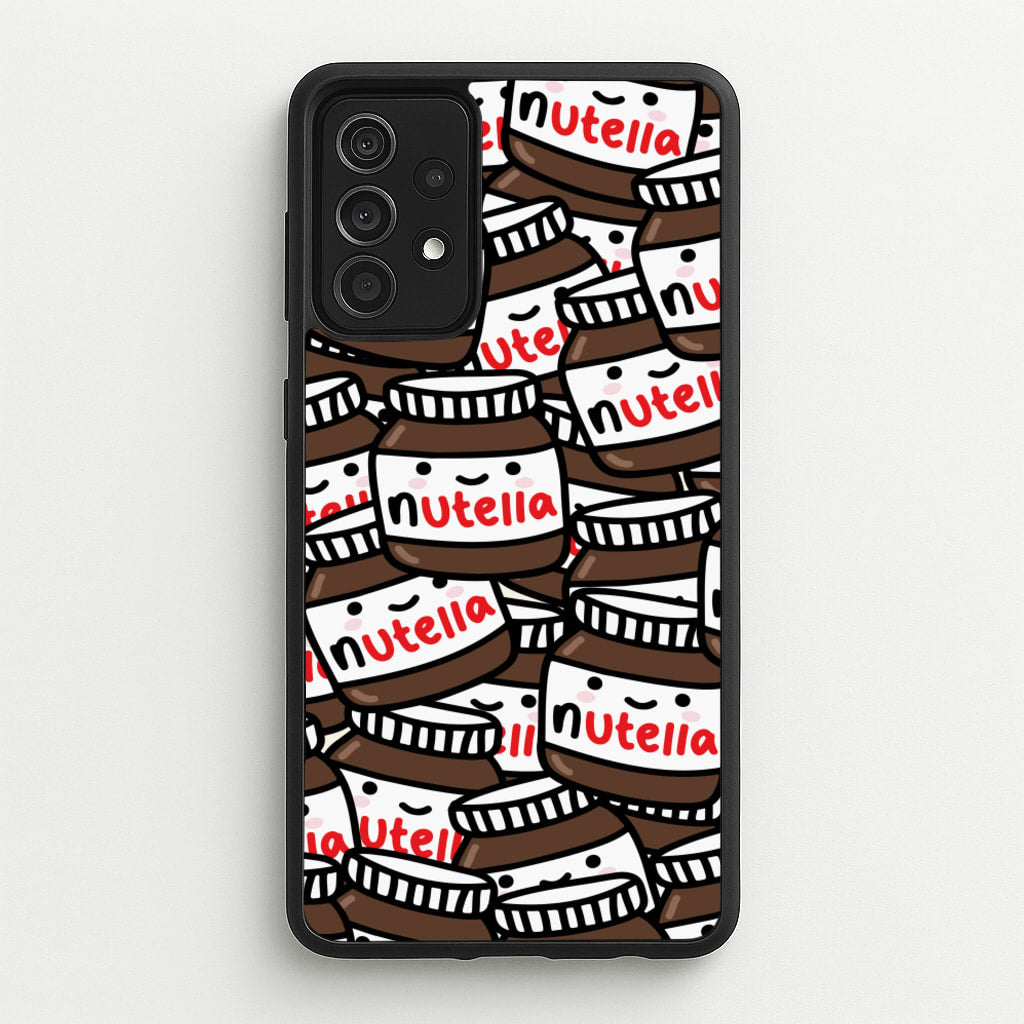 Cute Nutella Pattern - Phone Case for Galaxy A52 / A52s