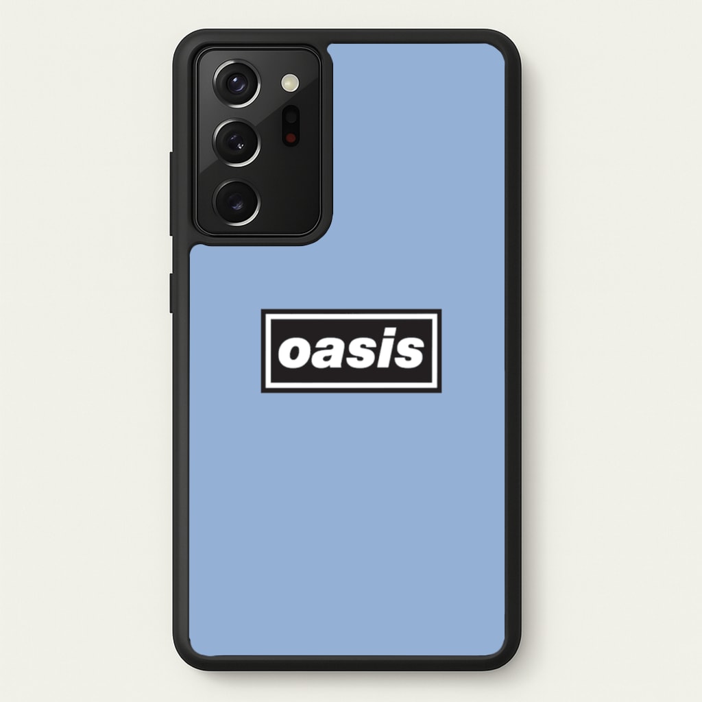 Band Name Blue - Oasis Phone Case for Galaxy Note 20 Ultra