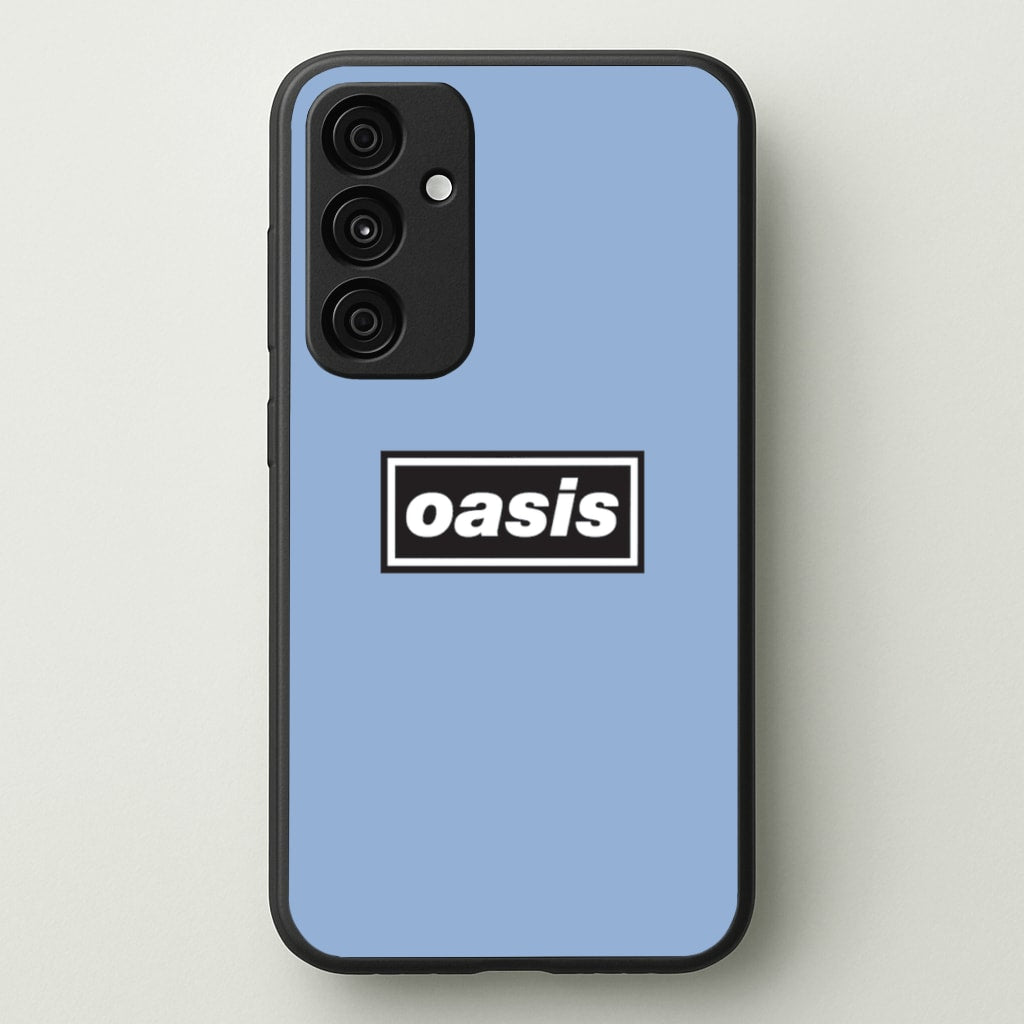 Band Name Blue - Oasis Phone Case for Galaxy A35