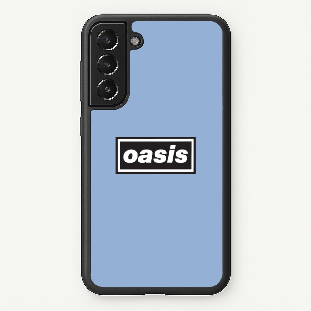 Band Name Blue - Oasis Phone Case for Galaxy S21 Plus