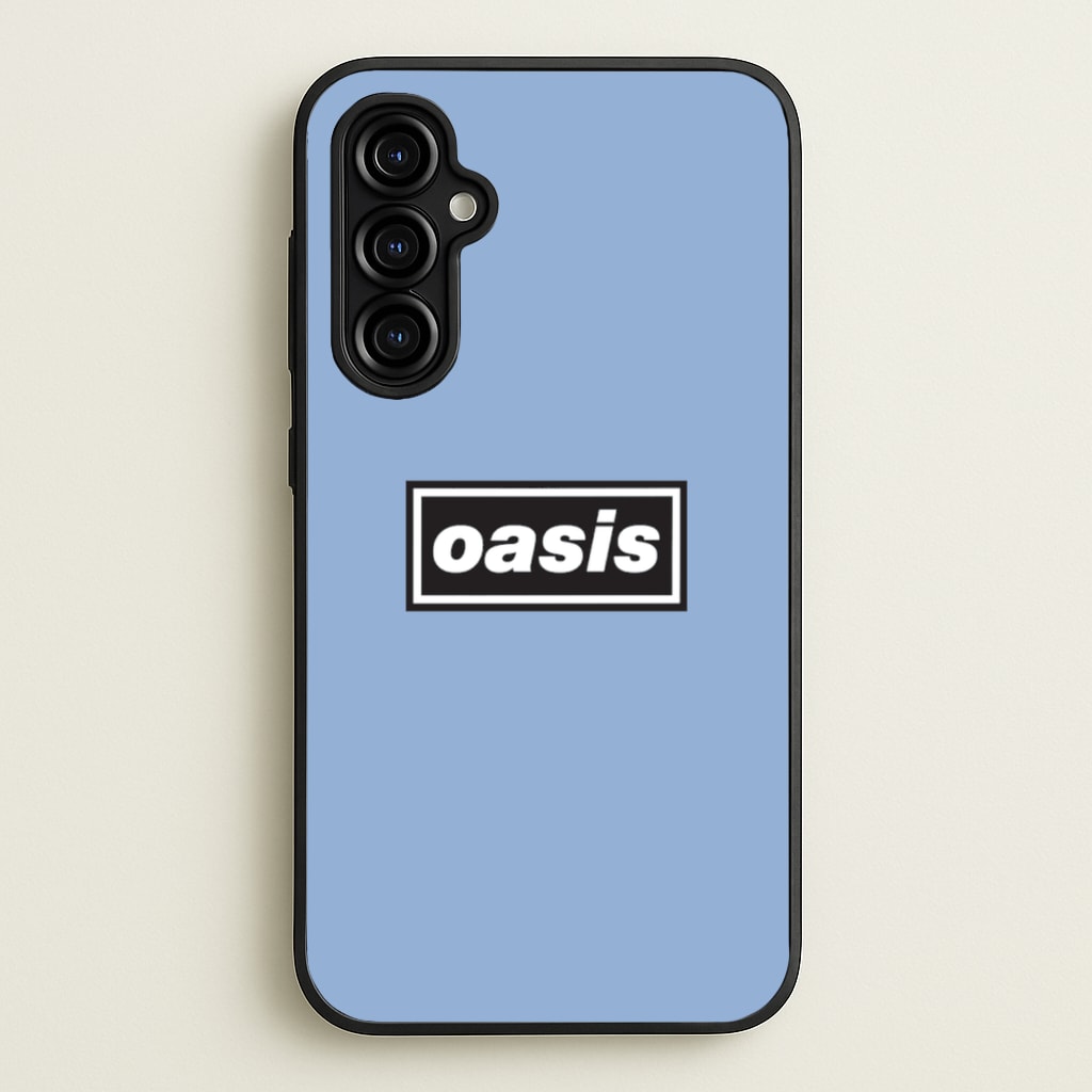 Band Name Blue - Oasis Phone Case for Galaxy A54