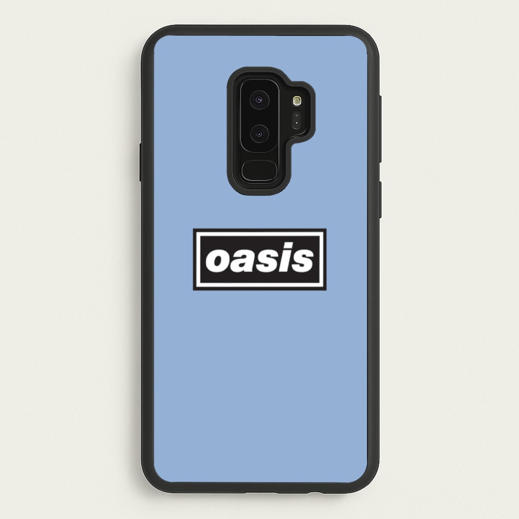 Band Name Blue - Oasis Phone Case for Galaxy S9 Plus