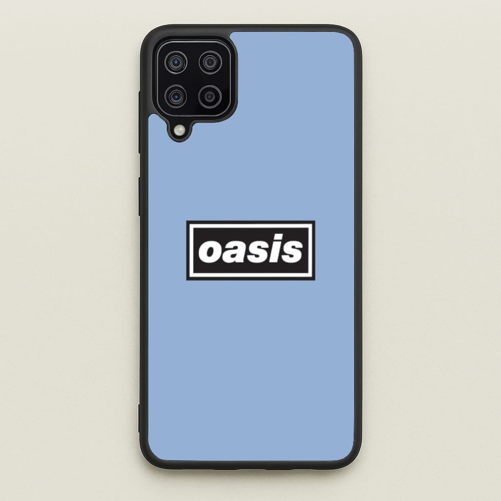 Band Name Blue - Oasis Phone Case for Galaxy A12