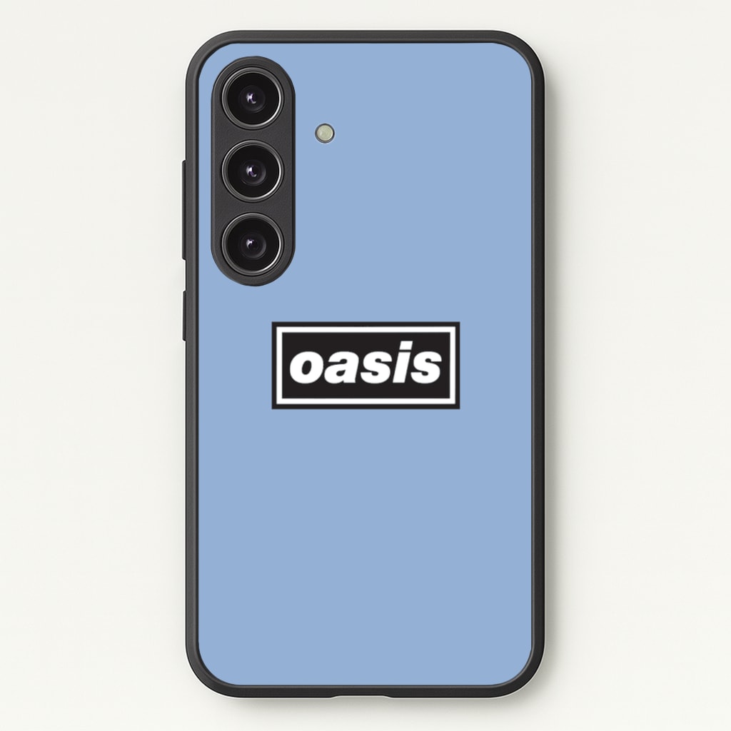 Band Name Blue - Oasis Phone Case for Galaxy S24FE