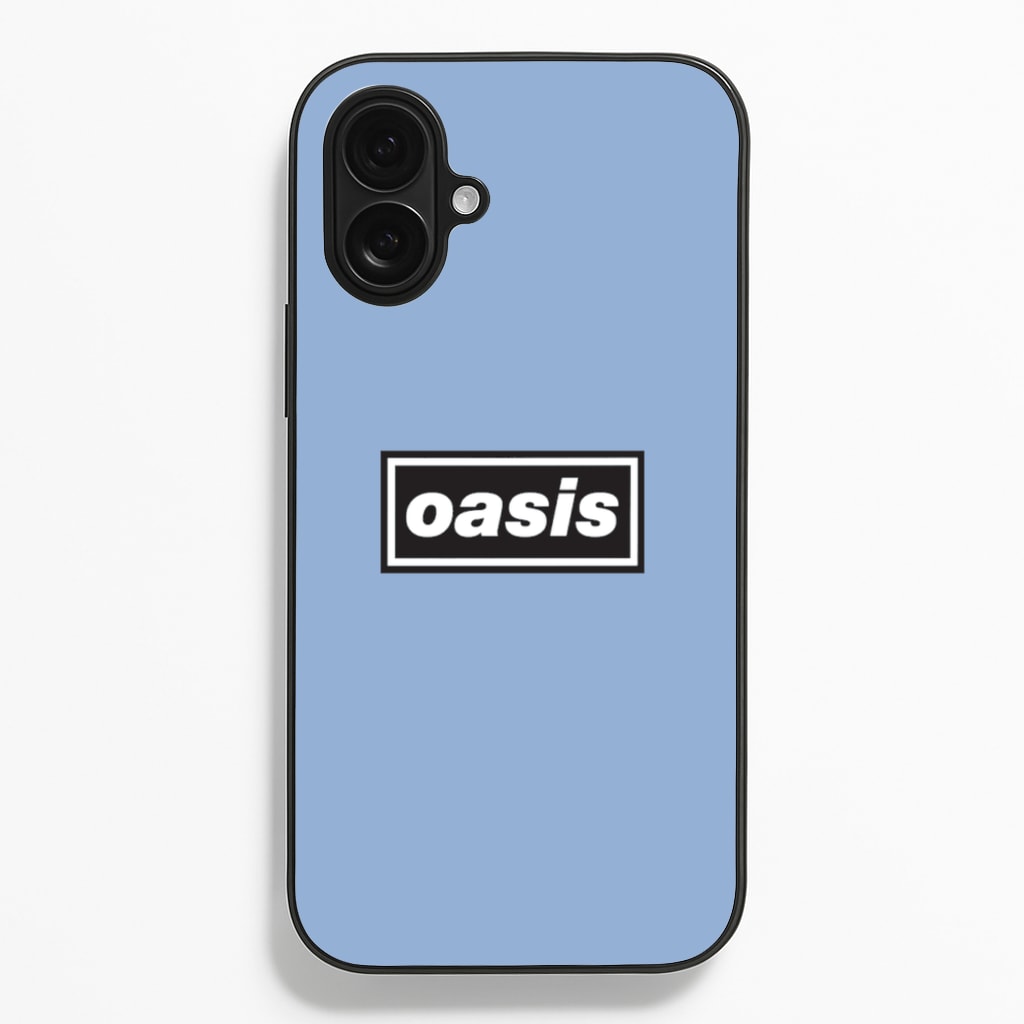 Band Name Blue - Oasis Phone Case for iPhone 16 Plus