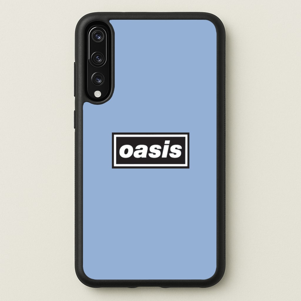 Band Name Blue - Oasis Phone Case for Huawei P20 Pro