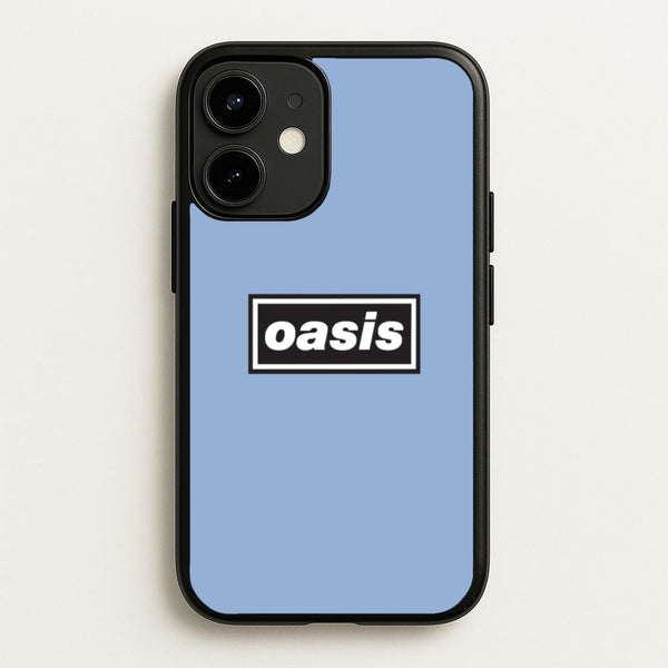 Band Name Blue - Oasis Phone Case for iPhone 12 Mini