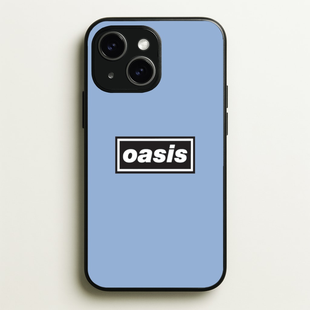 Band Name Blue - Oasis Phone Case for iPhone 14