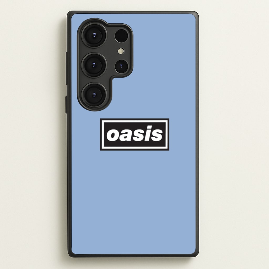 Band Name Blue - Oasis Phone Case for Galaxy S25 Ultra