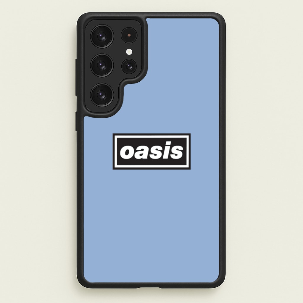 Band Name Blue - Oasis Phone Case for Galaxy S23 Ultra