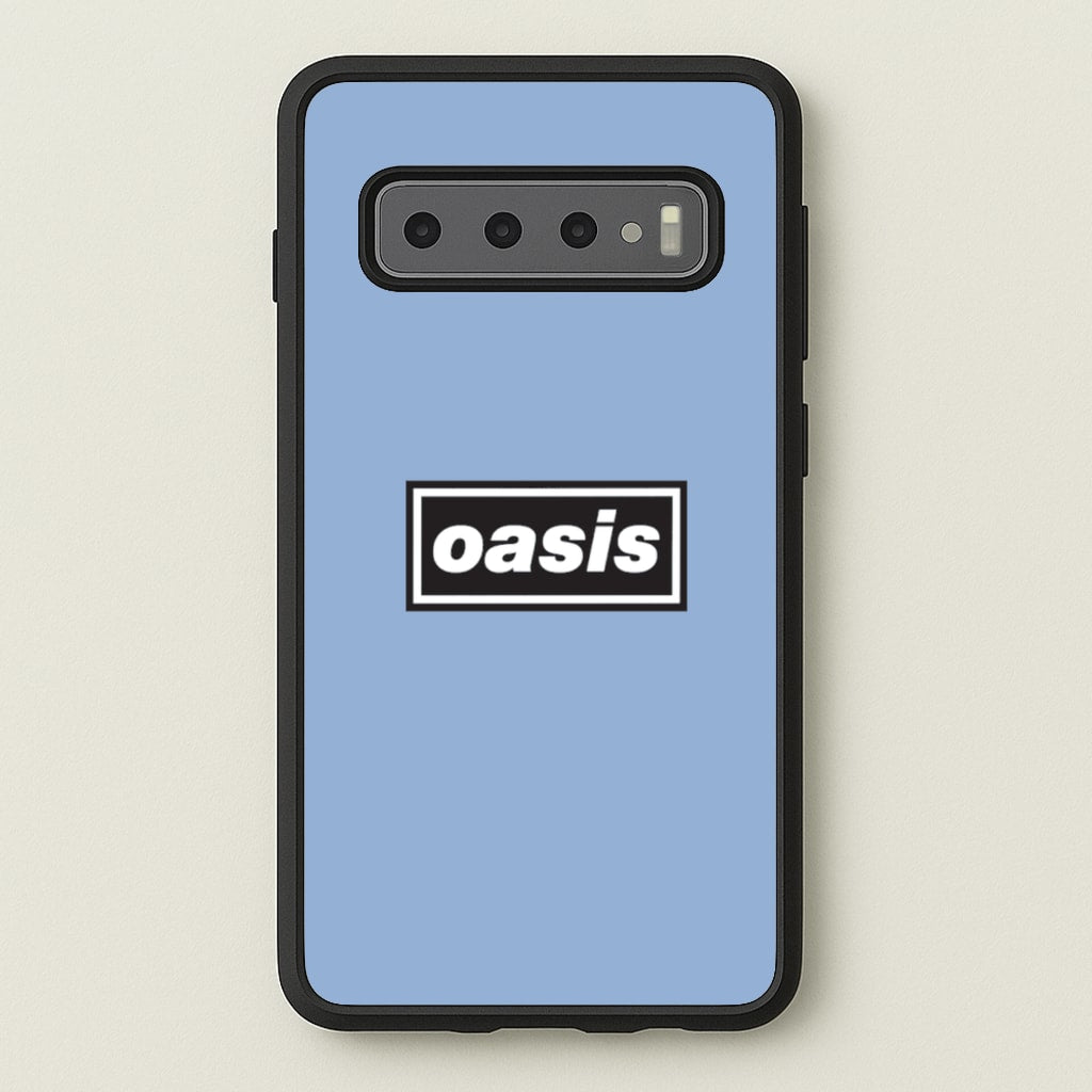 Band Name Blue - Oasis Phone Case for Galaxy S10 Plus