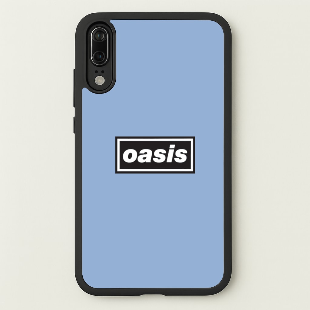 Band Name Blue - Oasis Phone Case for Huawei P20