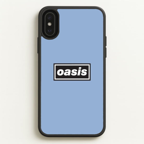 Band Name Blue - Oasis Phone Case for iPhone XS Max