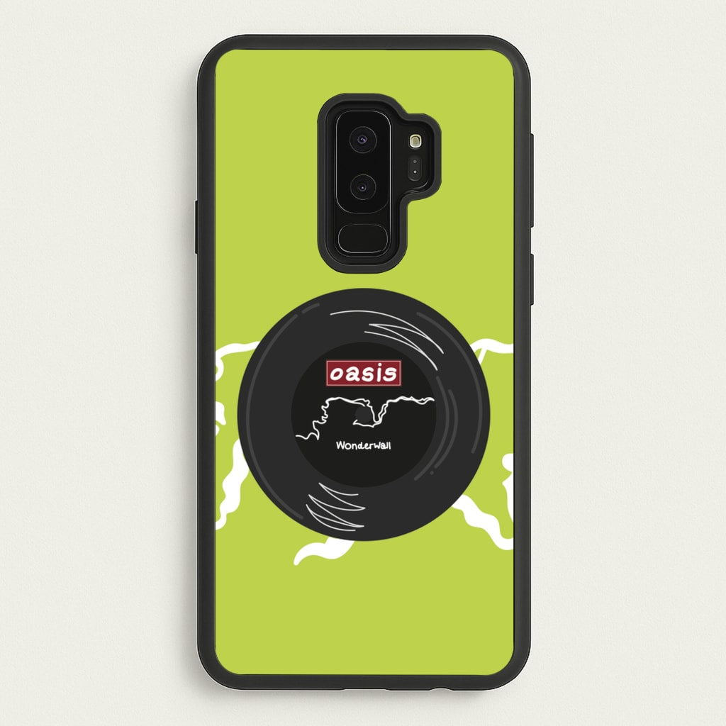 Wonderwall Record - Oasis Phone Case for Galaxy S9 Plus