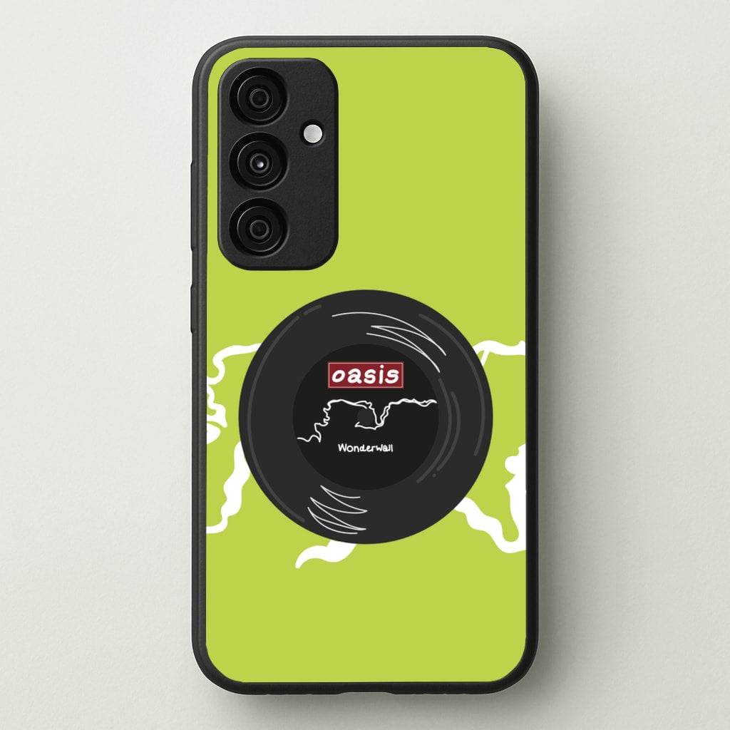 Wonderwall Record - Oasis Phone Case for Galaxy A55