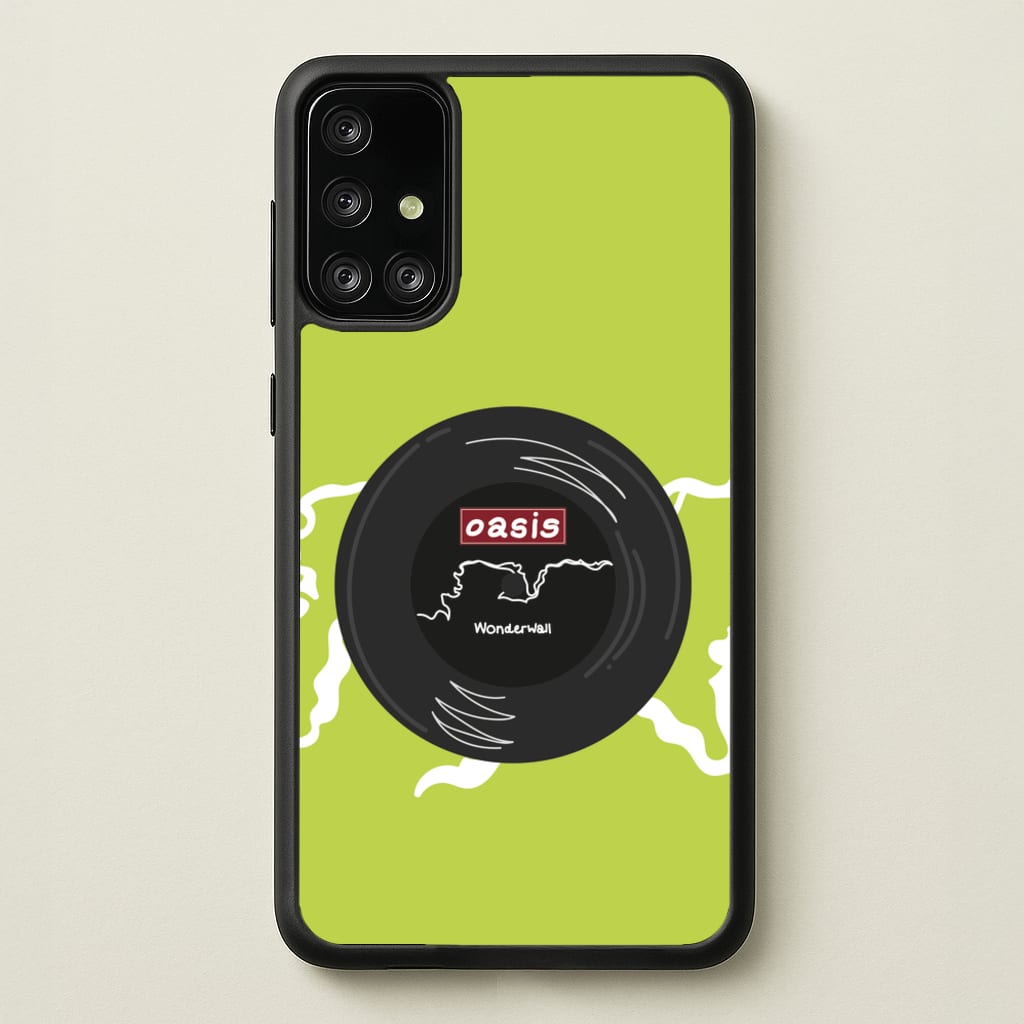 Wonderwall Record - Oasis Phone Case for Galaxy A71