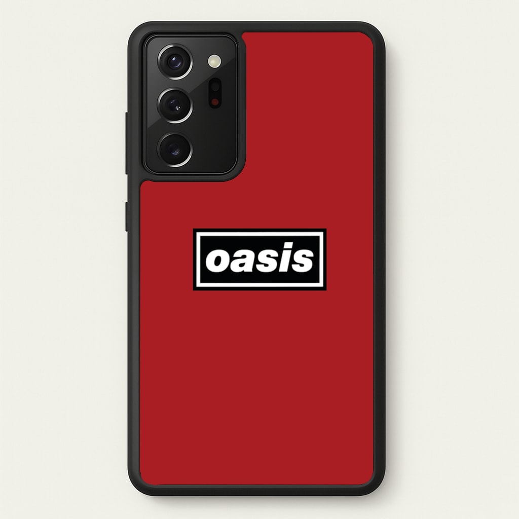 Band Name Red - Oasis Phone Case for Galaxy Note 20 Ultra