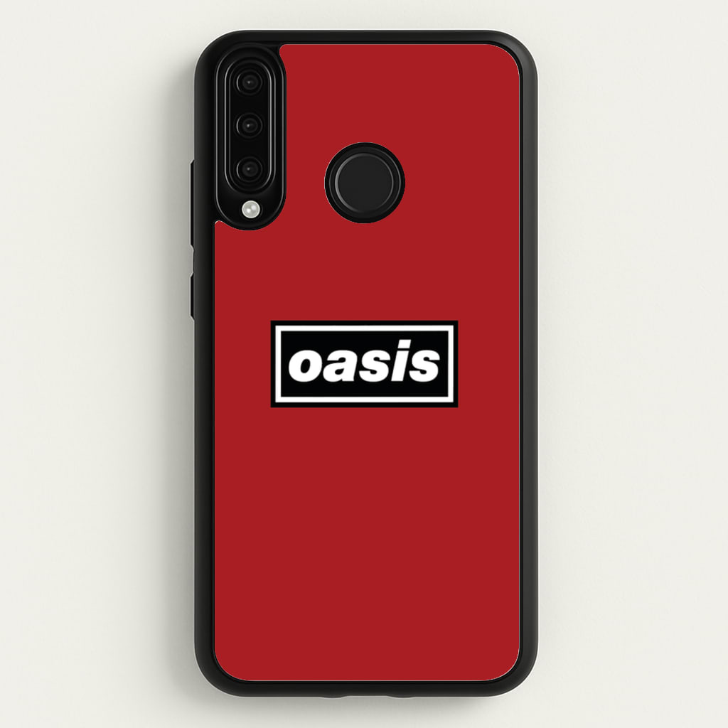 Band Name Red - Oasis Phone Case for Huawei P30 Lite