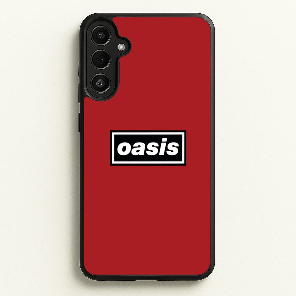 Band Name Red - Oasis Phone Case for Galaxy A34