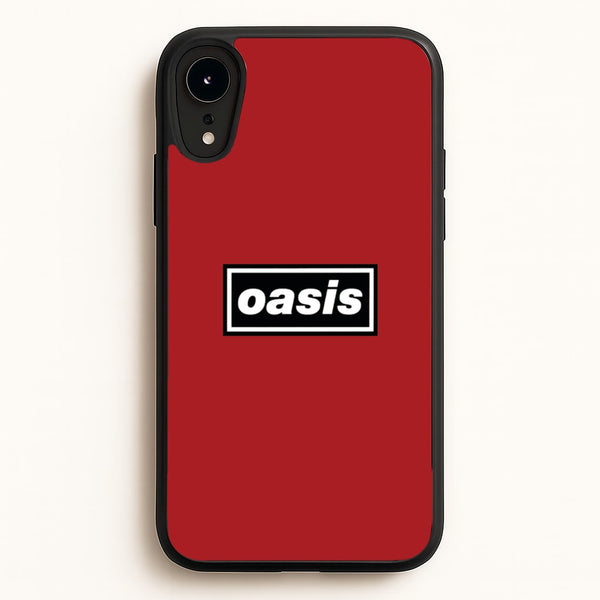 Band Name Red - Oasis Phone Case for iPhone XR