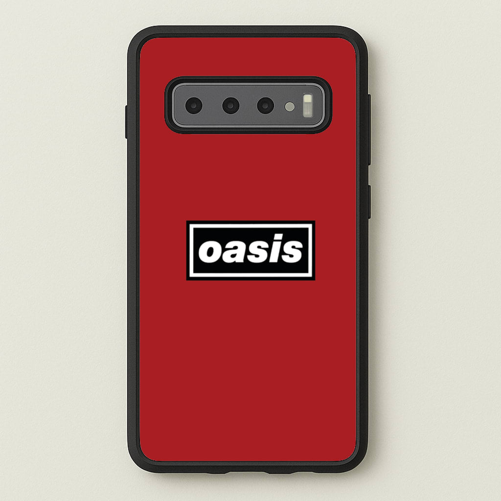 Band Name Red - Oasis Phone Case for Galaxy S10