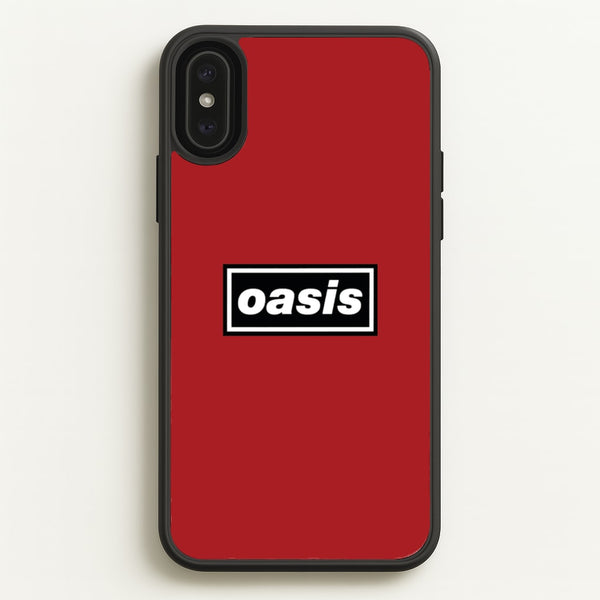 Band Name Red - Oasis Phone Case for iPhone XS Max