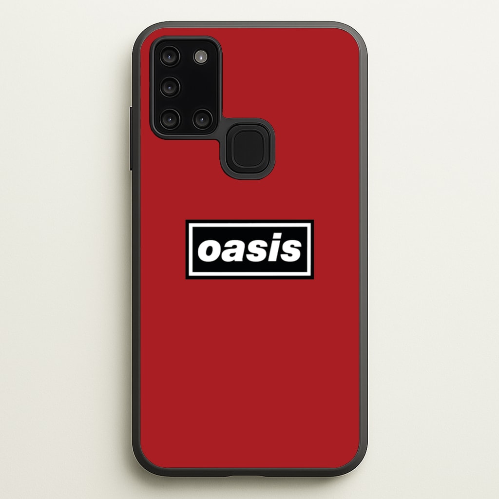 Band Name Red - Oasis Phone Case for Galaxy A21s