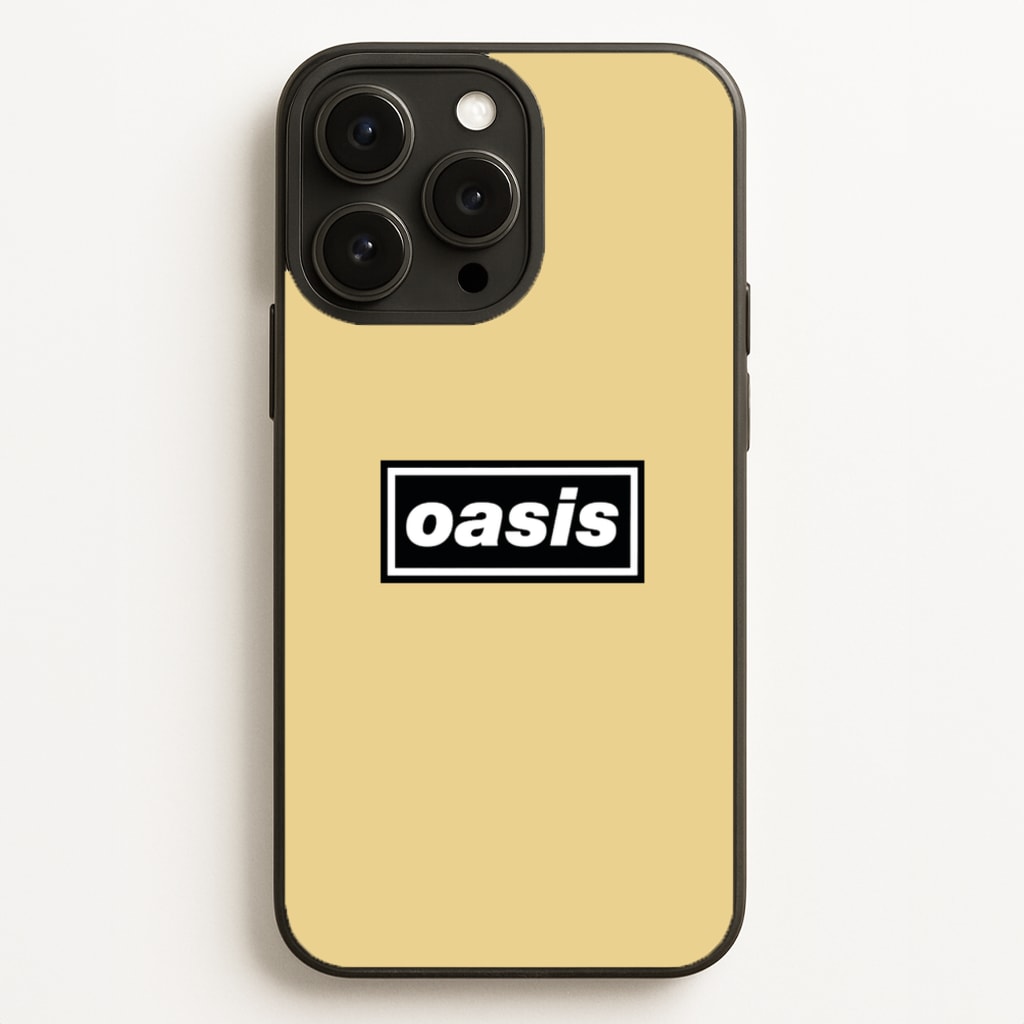 Band Name Yellow - Oasis Phone Case for iPhone 16 Pro Max