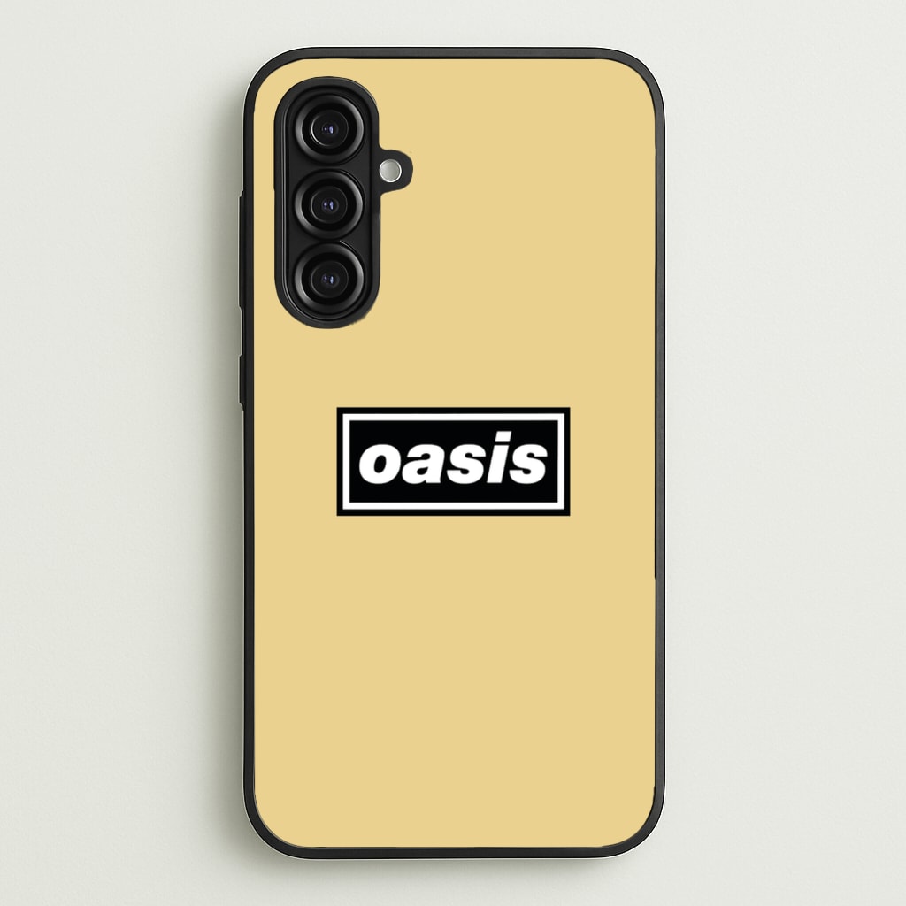 Band Name Yellow - Oasis Phone Case for Galaxy A16