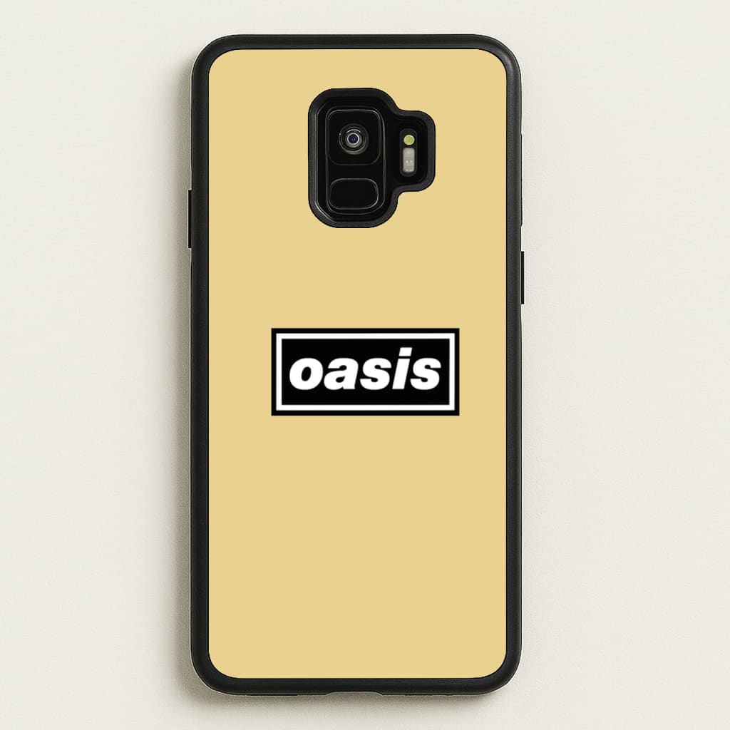 Band Name Yellow - Oasis Phone Case for Galaxy S9