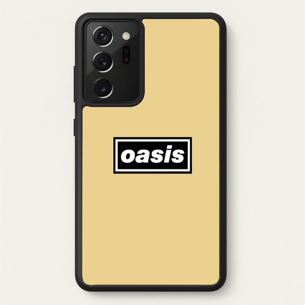 Band Name Yellow - Oasis Phone Case for Galaxy Note 20 Ultra