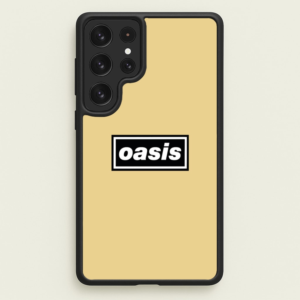 Band Name Yellow - Oasis Phone Case for Galaxy S23 Ultra