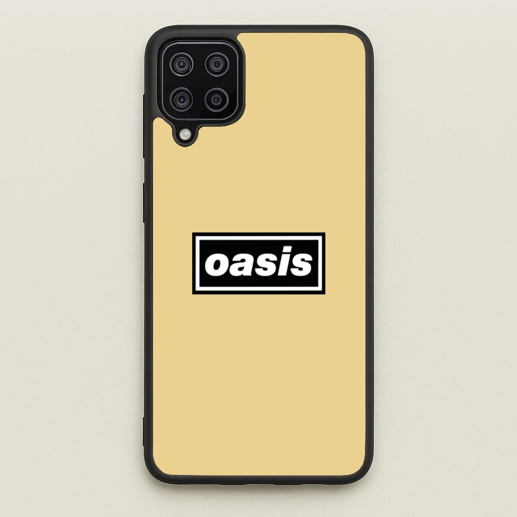 Band Name Yellow - Oasis Phone Case for Galaxy A12