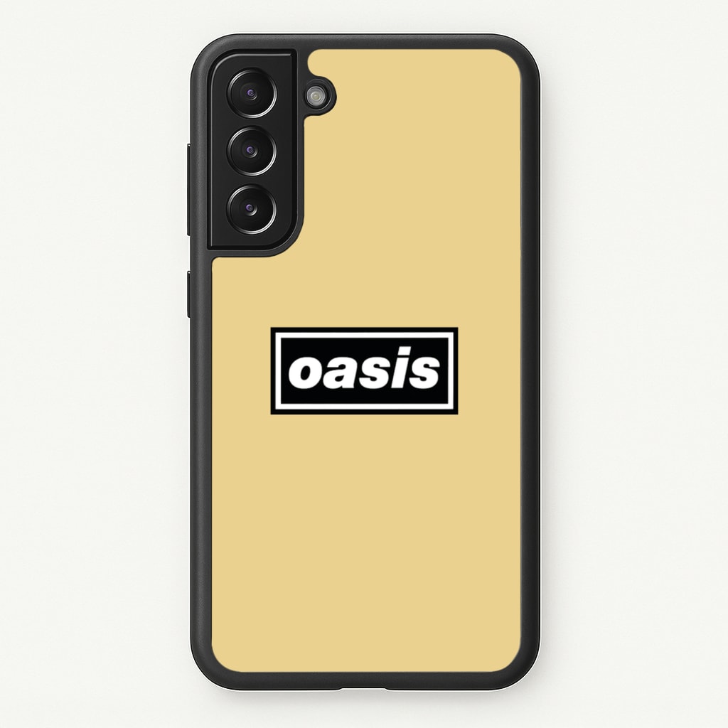 Band Name Yellow - Oasis Phone Case for Galaxy S21 Plus