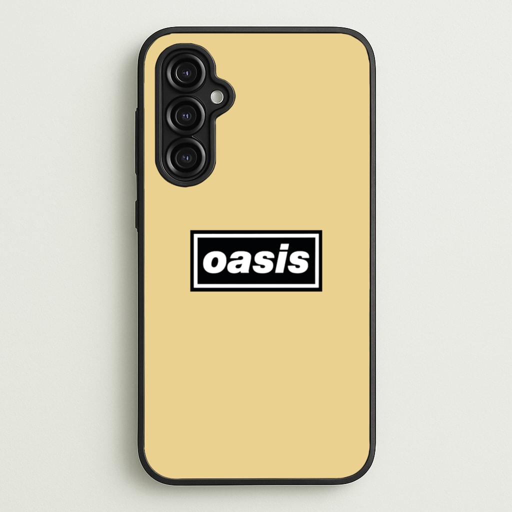 Band Name Yellow - Oasis Phone Case for Galaxy A14