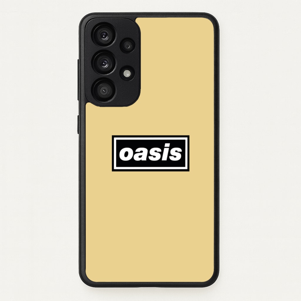 Band Name Yellow - Oasis Phone Case for Galaxy A53