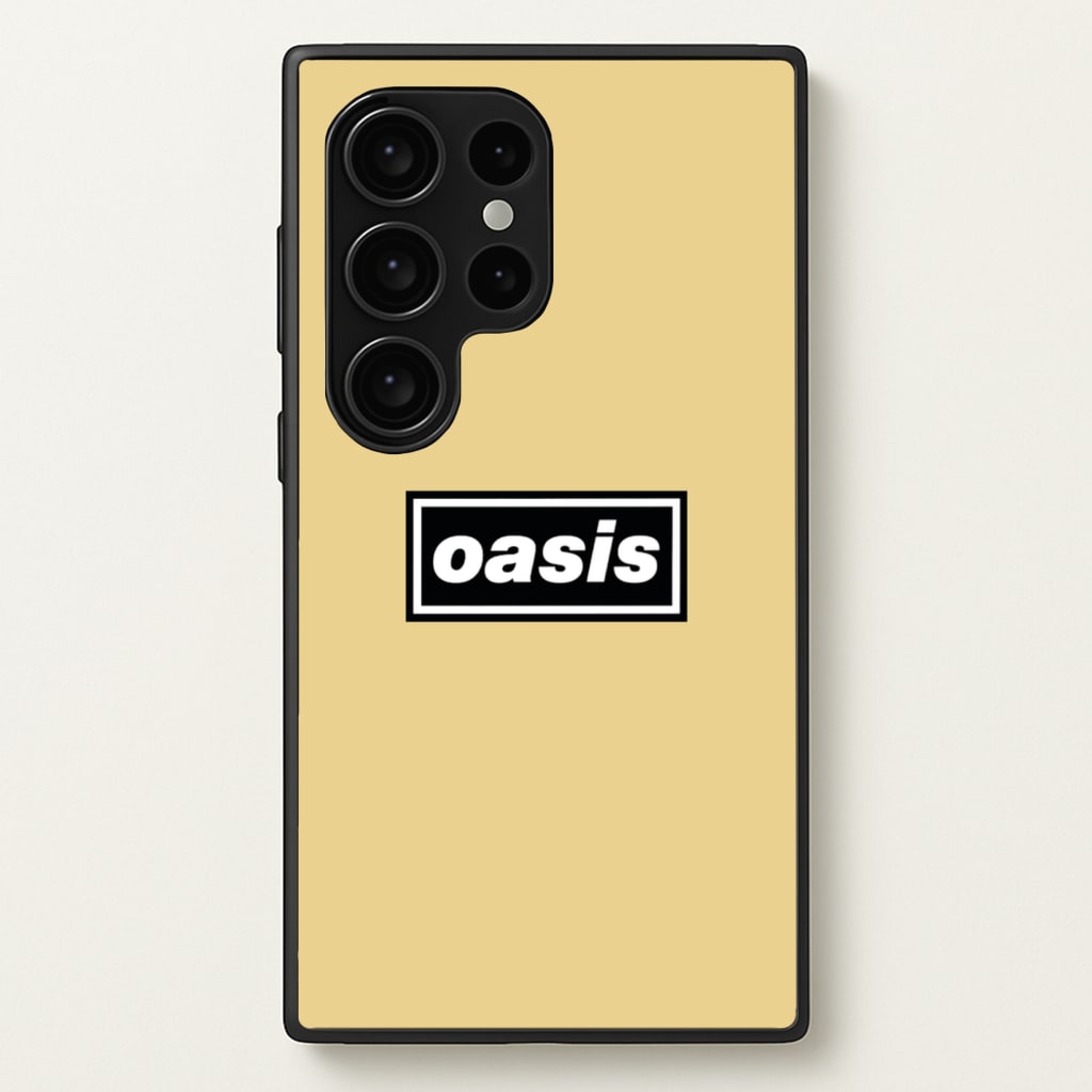 Band Name Yellow - Oasis Phone Case for Galaxy S24 Ultra