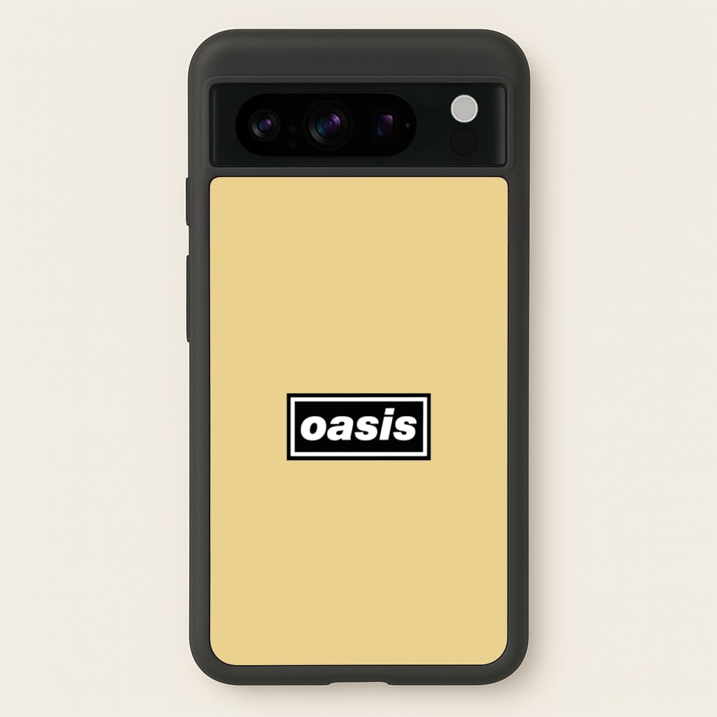 Band Name Yellow - Oasis Phone Case for Google Pixel 8 Pro