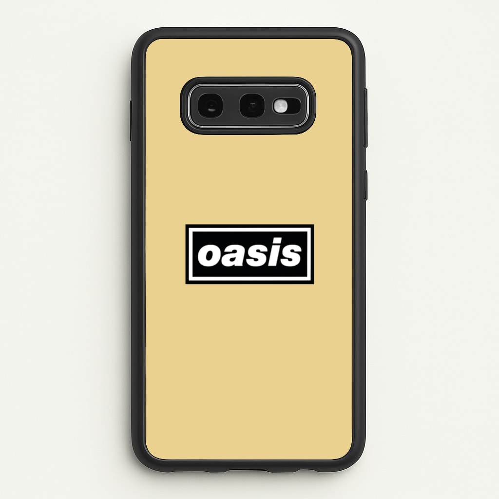 Band Name Yellow - Oasis Phone Case for Galaxy S10e