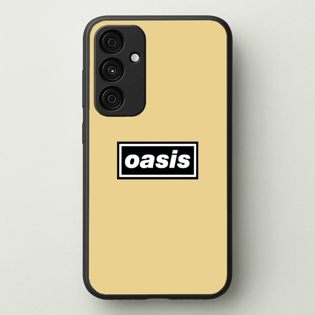 Band Name Yellow - Oasis Phone Case for Galaxy A15