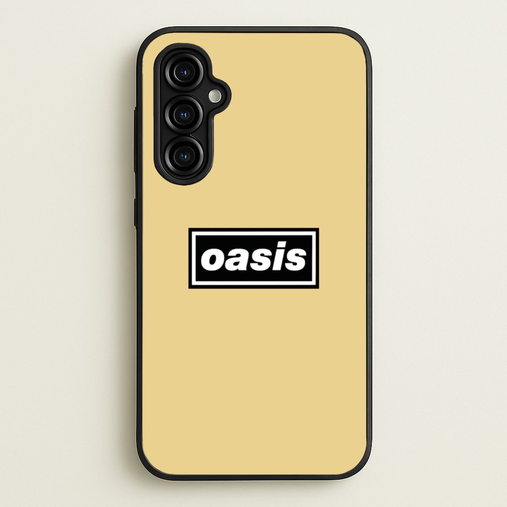 Band Name Yellow - Oasis Phone Case for Galaxy A54