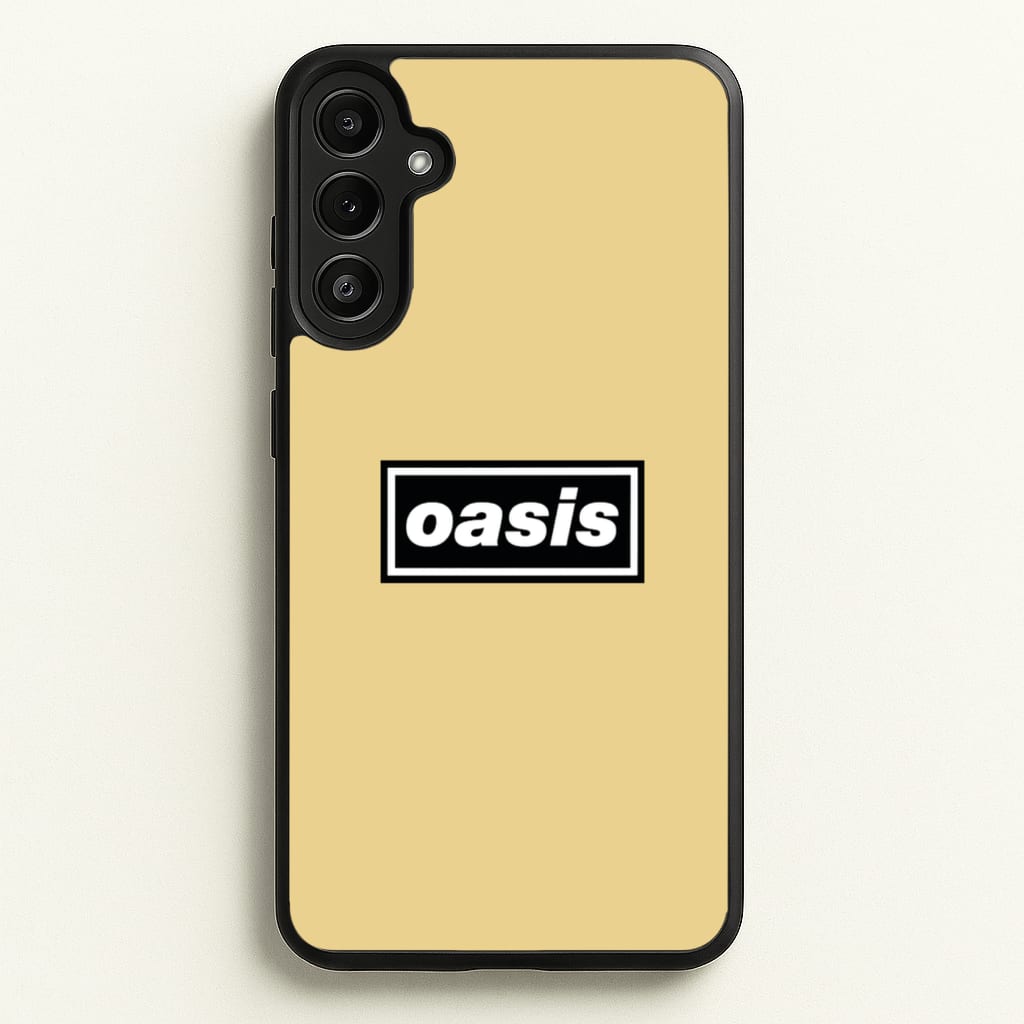 Band Name Yellow - Oasis Phone Case for Galaxy A36
