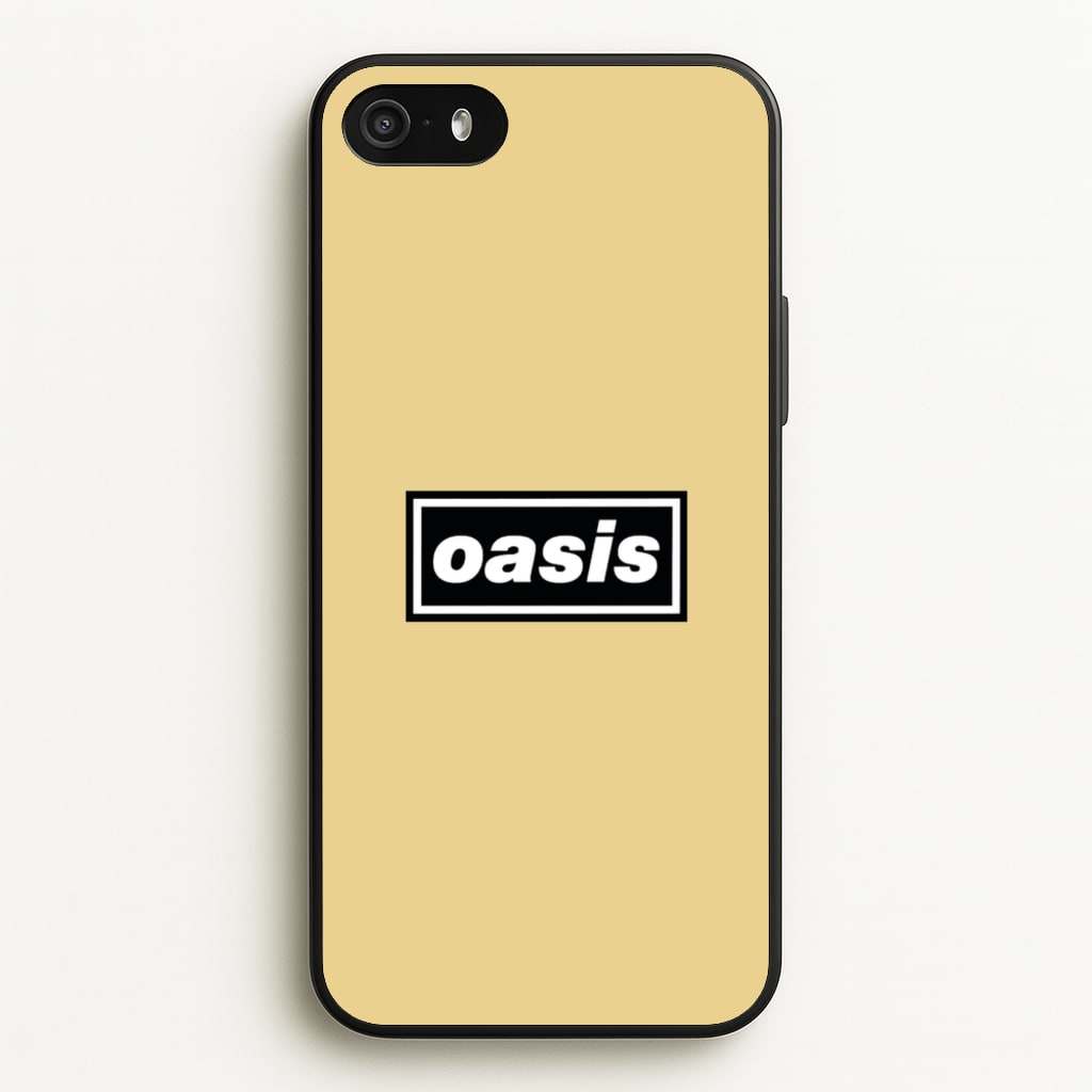 Band Name Yellow - Oasis Phone Case for iPhone 5 / 5s / SE 2016
